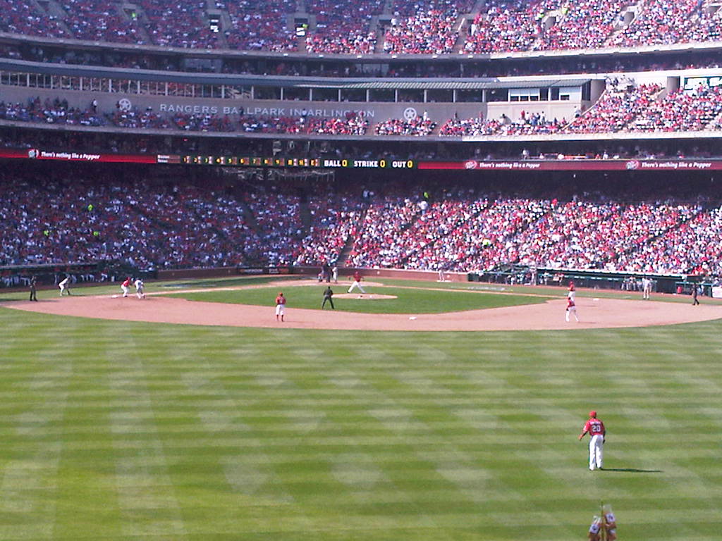 Opening Day for the 2011 Texas Rangers at the Ballpark in Arlington. Photo by David Dwyer for DFWsportsonline